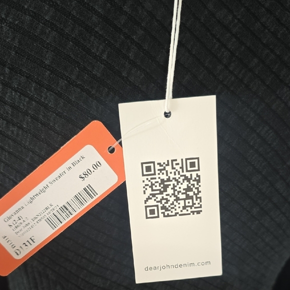 Dear John Black Textured Sweater - Picture 2 of 4